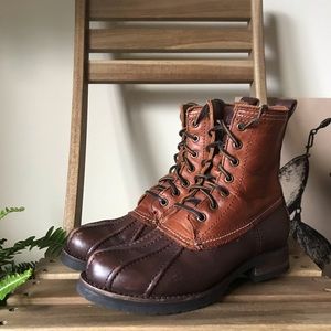 frye brown veronica duck boot size 6.5
